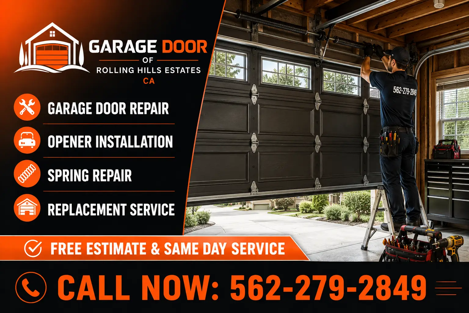 Garage Door of Rolling Hills Estates CA | Repair Service
