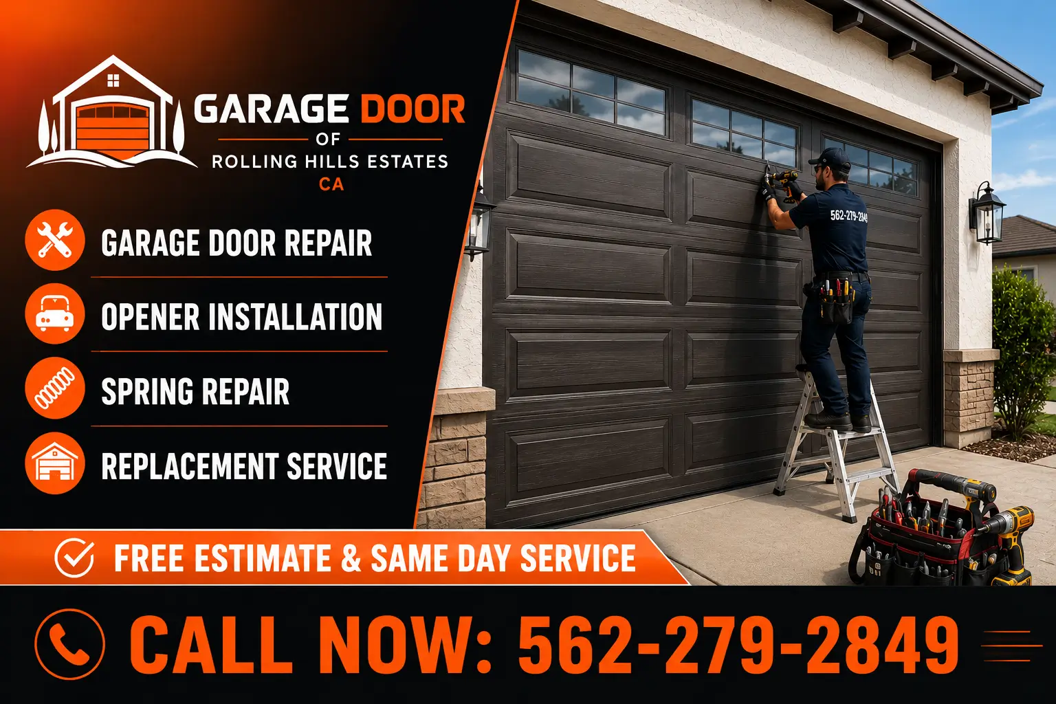 Garage Door of Rolling Hills Estates CA | Repair Service